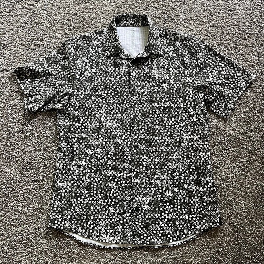 lululemon athletica Black and White Casual Button Down Shirt